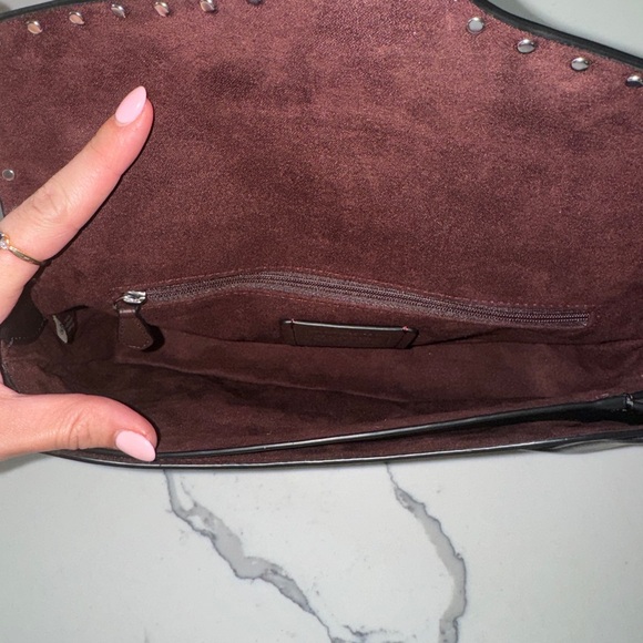 Coach Georgie shoulder bag 5605 in black smooth leather and graphite signature - Picture 3 of 5